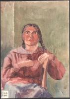 Einczinger Ferenc (1879-1950): Színes táj (Esztergom környéke?), 1924. Akvarell, papír, jelzett. Két...