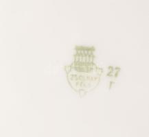 Nagyvárad hazatérése alkalmából készített Zsolnay kulacs m: 11,5 cm, Zsolnay hamuzó d: 12,5 cm és He...