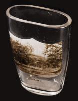 cca 1900 Buziásfürdő kúrapohár, aranyozáson kis kopással, m: 10 cm /// Circa 1900: Buziásfürdő spa c...