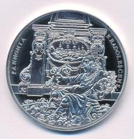 DN "REGNO REDINTEGRATO IOSEPHUS REX DATUS - D.IX.DEC.MDCLXXXVII / PANNONIA READOLESCENS" 1687-es emlékérem ezüstözött fém utánverete "R" (replika) jelzéssel kapszulában (46mm) T:PP