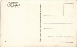 1947 Budapest, Őszi Vásár, MOSZK (Magyar Országos Szövetkezeti Központ a 3 éves terv szolgálatában, ...