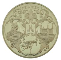Csontos Attila DN "Felvidék - Őrvidék, Felvidék, Délvidék, Erdély, Hungária" aranyozott Cu emlékérem kapszulában (40mm) T:PP