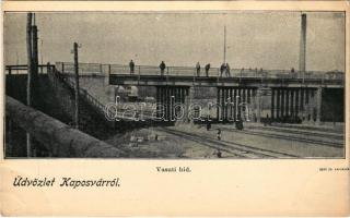 Kaposvár, vasúti híd. Gerő Zsigmond kiadása