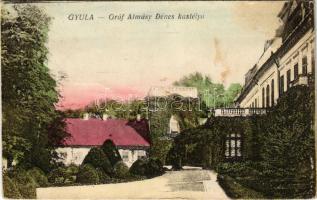 Gyula, Gróf Almásy Dénes kastélya. Dobay János kiadása (fa)