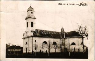 1932 Sárosd, Római katolikus templom. photo (vágott / cut)