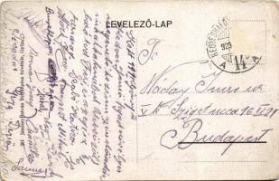 1929 Gönyű, MFTR hajóállomás, Gyurits Pál vendéglője, étterem, mozi. Jánossy István fényképész felvé...