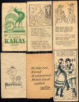 Számolócédula, 6 db