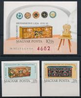 1981 Bélyegnap vágott sor és vágott blokk