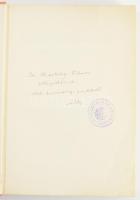 Miskolczy Gyula (1892-1962) történész, levéltáros, a bécsi Collegium Hungaricum vezetőjének ajándéko...