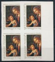 1990 Karácsony ívszéli vágott négyestömb