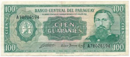 Paraguay 1963(DN) 100G "A78026194" T:F Paraguay 1963(ND) 100 Guaranies "A78026194" C:F Krause P#198