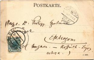 Marianske Lazne, Marienbad; Karlsbader Gasse, Villa Therese. Verlag v. Stöhr / street, villa (small ...