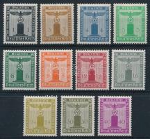 Deutsches Reich 1938 Hivatalos sor Mi 144-154 (Mi EUR 150.-)