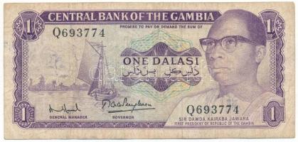 Gambia 1971-1987 (DN) 1D "Q693774" T:F Gambia 1971-1987 (ND) 1 Dalasi "Q693774" C:F Krause P#4f