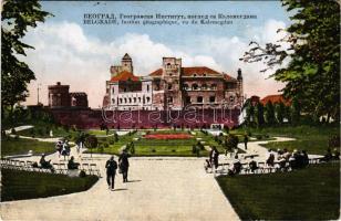 Beograd, Belgrade; Institute géographique, vu du Kalemegdan / geographical institute (EB)