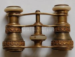 Századeleji díszes réz színházi látcső