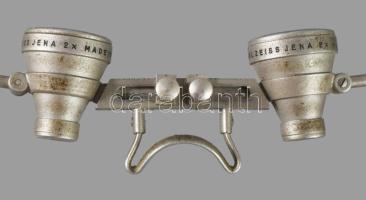 Carl Zeiss órás nagyító szemüveg, állítható, 2,3x nagyítás, jó állapotban, eredeti tokjában. /// Car...