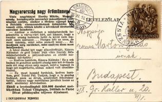 1938 Felvidék visszacsatolásának emlékére. Áldott anyaföldünk visszajött... Vitéz Imrédy Béla, Gróf ...