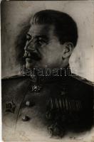 Sztálin / Stalin. photo (ragasztónyomok / glue marks)
