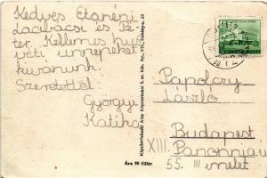 1954 Teniszező gyerekek. Képzőművészeti Alap Kiadóvállalat / Children playing tennis (EB)