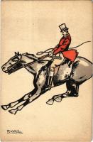 Military art postcard with horse. B.K.W.I. 697-6. s: R. Vogl