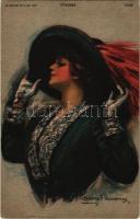 Kalapos hölgy / Vivian. R.C. Co. N.Y. 1438. s: Clarence F. Underwood (EK)