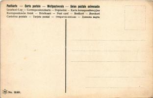 Dutch folklore art postcard, windmill (EK)