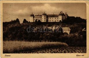 1943 Gács, Halic (Losonc, Lucenec); vár, kastély. Filó Marcell kiadása / Halicsky kastiel / castle (ragasztónyom / glue marks)