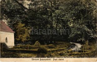 Bakonybél, Park részlet. Fogyasztási szövetkezet kiadása (fa)