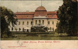 Gyula, Gróf Almásy Dénes kastélya. Dobay János kiadása (fa)
