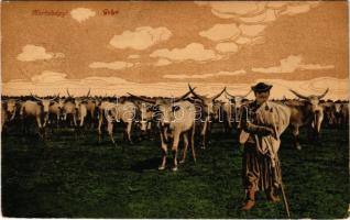 1921 Hortobágy, Gulya, magyar folklór (EK)