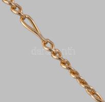 Arany (Au) nyaklánc medállal, jelzett, 14k, 4,5g