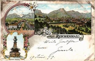 1899 Bad Reichenhall, Kurhaus Achselmannstein, Bismarck Denkmal. Moch &amp; Stern (München) / vi...