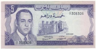 Marokkó 1970. 5D "A/77 308306" T:F szép papír Morocco 1970. 5 Dirhams "A/77 308306" C:F fine paper Krause P#56a