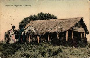 1912 Republica Argentina, Rancho. Edicion Z. Fumagalli / folklore (EK)