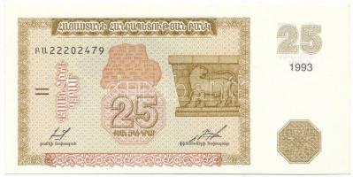 Örményország 1993. 25D "22202479" T:UNC,AU Armenia 1993. 25 Dram "22202479" C:UNC,AU Krause P#34