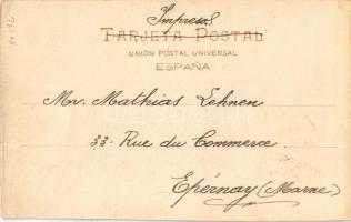 La Muineira (Galicia). Hauser &amp; Menet / traditional dance, folklore. TCV card (cut)