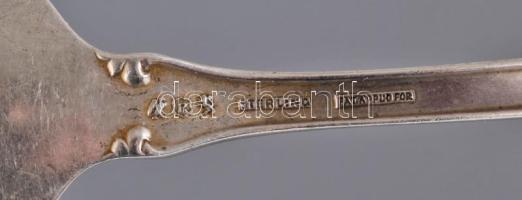 6 darabos ezüst (Ag) kanál szett, jelzett, sterling, 132g