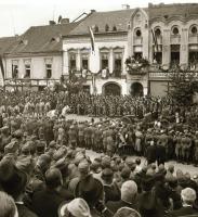 1940 Kolozsvár (Cluj), a magyar csapatok bevonulásának ünnepsége, 9 db eredeti negatív, a felvételek...