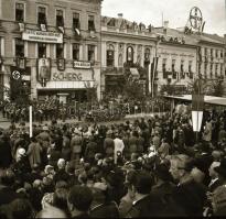 1940 Kolozsvár (Cluj), a magyar csapatok bevonulásának ünnepsége, 9 db eredeti negatív, a felvételek...