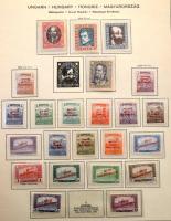 Magyar gyűjtemény maradvány 1874-1944 + portók 1903-1985 Schaubek előnyomott albumban, benne teljes ...