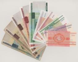 Fehéroroszország 1992-2000. 1R - 5000R (10xklf) T:AU-VG Belarus 1992-2000. 1 Rouble - 5000 Roubles (10xdiff) C:AU-VG