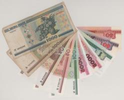 Fehéroroszország 1992-2000. 1R - 5000R (10xklf) T:AU-VG
Belarus 1992-2000. 1 Rouble - 5000 Roubles ...