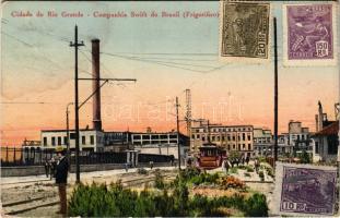 1922 Rio Grande, Companhia Swift do Brazil (Frigorifico) / factory. TCV card (fl)