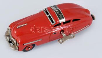 Schuco FEX 1111 felhúzhatós, mechanikus fém játékautó, Magyarországon gyártott. Eredeti dobozában, k...