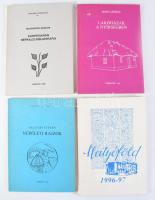 Néprajzi-helytörténeti könyvtétel, 4 db: Faggyas István: Népéleti rajzok; Matyóföld 1996-97; Dám László: Lakóházak a Nyírségben; Mogyorósi Sándor: Kárpátukrán néprajzi bibliográfia. Kiadói papírkötések, némelyik gazdagon illusztrált kötet.