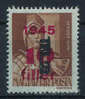 1946 Betűs Tl.2./10f/4f kettős felülnyomással / Mi 866 double overprint