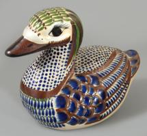 Kerámia kacsa figura, 19x15 cm
