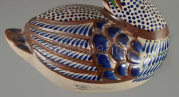 Kerámia kacsa figura, 19x15 cm