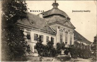 1922 Bükkösd, Jeszenszky (Petrovszky) kastély. Boronkay Kálmán felvétele (kis szakadás / small tear)